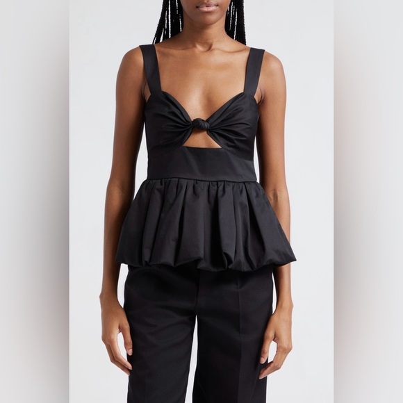Cara Cara Tops - Cara Cara Claribelle Cutout Peplum Tank Top